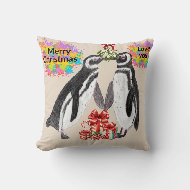 Love Penguin Cushion (Front)