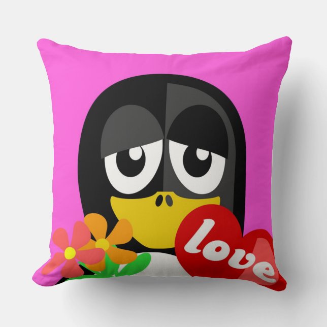 LOVE PENGUIN CUSHION (Front)