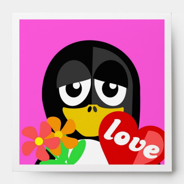 LOVE PENGUIN ENVELOPES (Front)