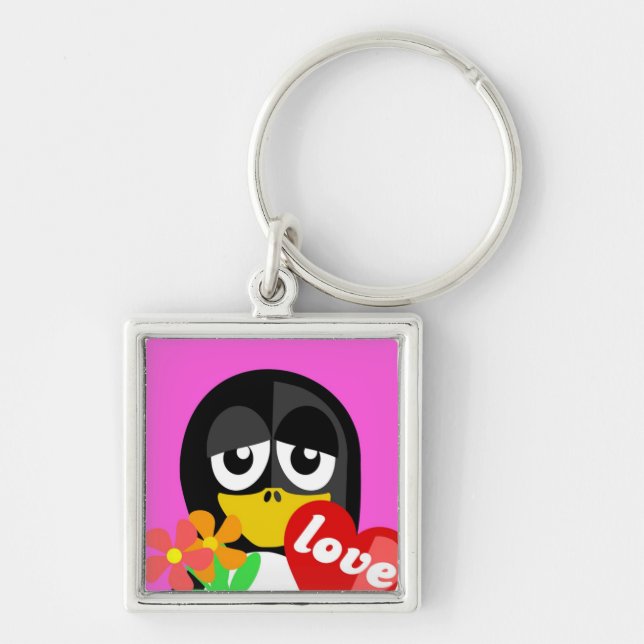 LOVE PENGUIN KEY RING (Front)
