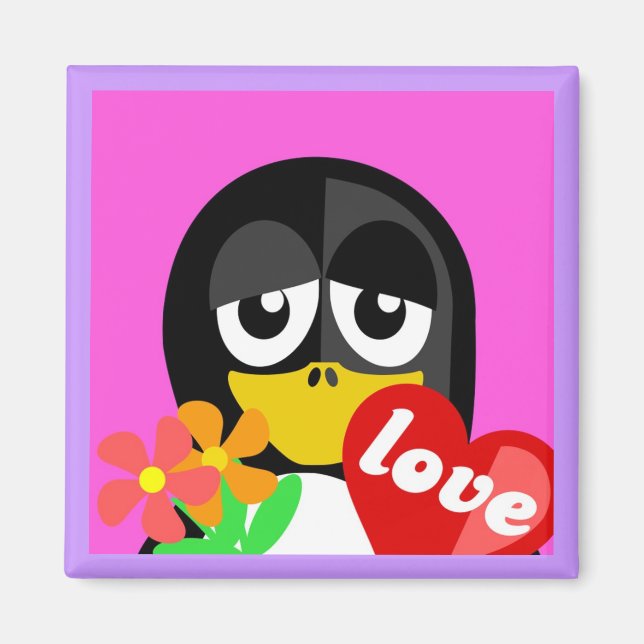 LOVE PENGUIN MAGNET (Front)