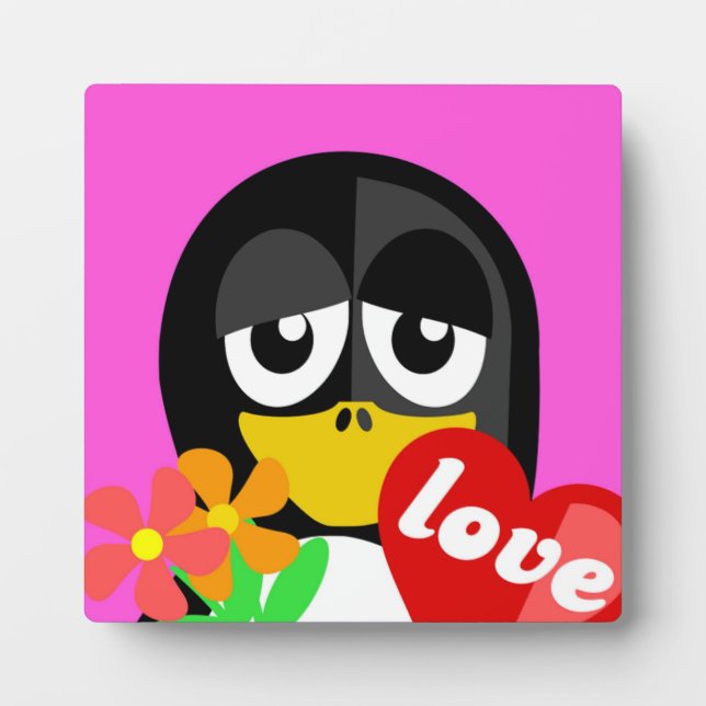 LOVE PENGUIN PLAQUE (Front)