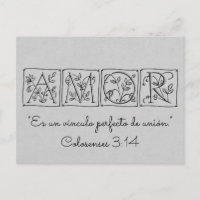 Love Perfect Bond of Union~Scripture~Spanish~RSVP
