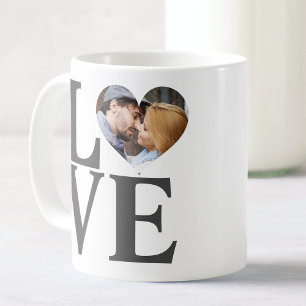 LOVE Personalised Couples Photo Valentine's Day Coffee Mug
