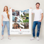 LOVE Personalised Custom Photo Collage Couple Fleece Blanket<br><div class="desc">LOVE Personalised Custom Photo Collage Couple</div>