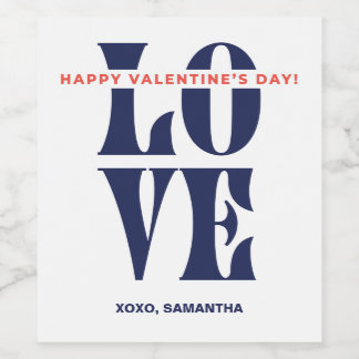 LOVE Personalised Wine Labels