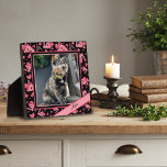 Love Pet Heart Photo Customised Name Plaque<br><div class="desc">Fun Modern Love Easel Photo Message Pet Plaque– colourful and stylish artwork perfect for the pets. These fun personalised love photo easel plaques make great keepsakes for family, friends, coworkers, teachers, etc.. The perfect gift for all of your Valentines who love their dogs or cats. More modern, floral and motivational...</div>