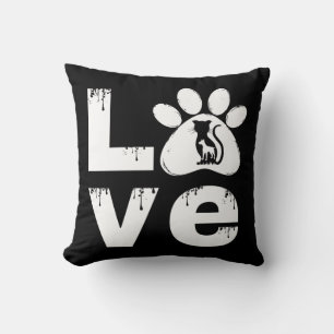 LOVE PET PAW ANIMAL GIFT CUSHION