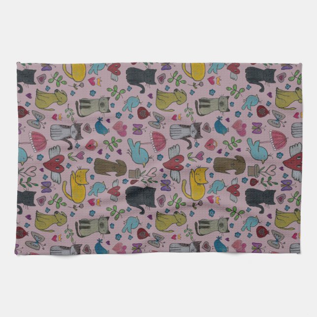 Love Pets Dish Towel (Horizontal)