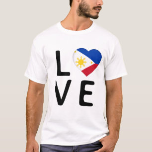 Love - Philippines Flag T-Shirt