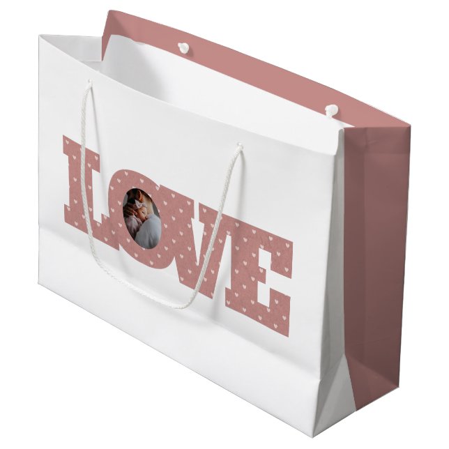 Love Photo Gift Bag (Front Angled)