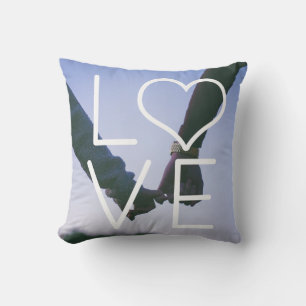 Love Photo Template Personalised Couples Heart Cushion