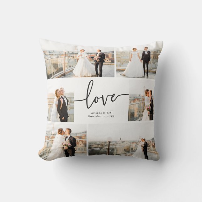 Love Photo Throw Pillow (Front)