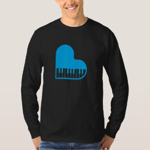 Love Piano Heart Keyboard Cool Pianist Keyboardis T-Shirt