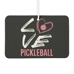 Love Pickleball Heart Pickle Ball Women Girls Kids Car Air Freshener