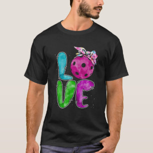 Love Pickleball Mum Bandanna Player Sport Mother's T-Shirt