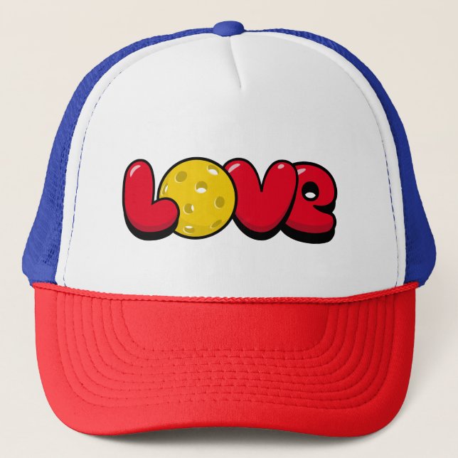 Love Pickleball Trucker Hat (Front)