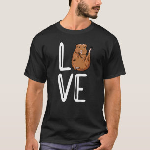 Love Pig Graphic Guinea Pig Owner Pet Cavy Animal T-Shirt