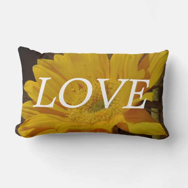 lOVE pillow ,Yellow Sunflower (Front)