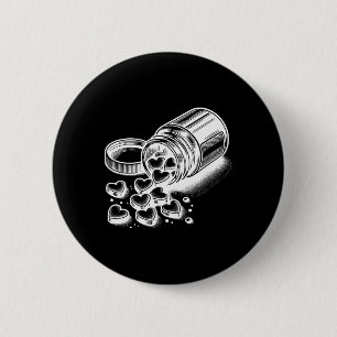 Love Pills Love Valentine's Day Gifts Wife Husnd 6 Cm Round Badge