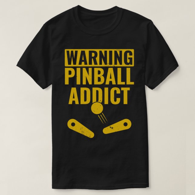 Love Pinball Machines Arcade Funny Game T-Shirt (Design Front)