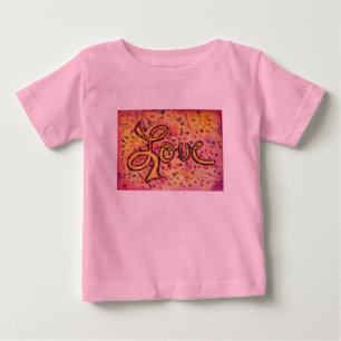 Love Pink Glamourous Inspirational Art Word TShirt