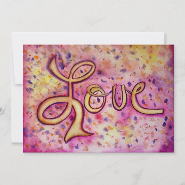 Love Pink Glamourous Invites or Invitations (Front)