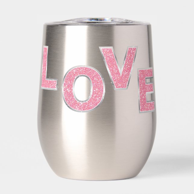 Love Pink Glitter (Front)