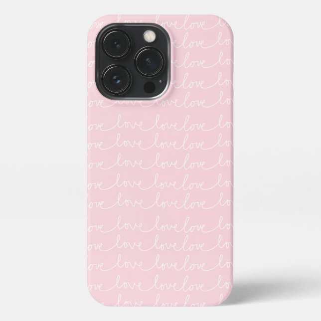 Love pink phone case (Back)