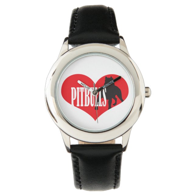 Love Pitbulls Watch (Front)