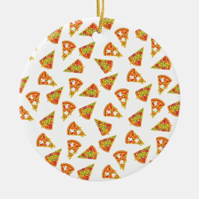 Love Pizza   Ceramic Tree Decoration (Front)