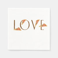 Love Pizza Fun Trendy Typography