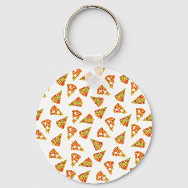 Love Pizza  Key Ring (Front)