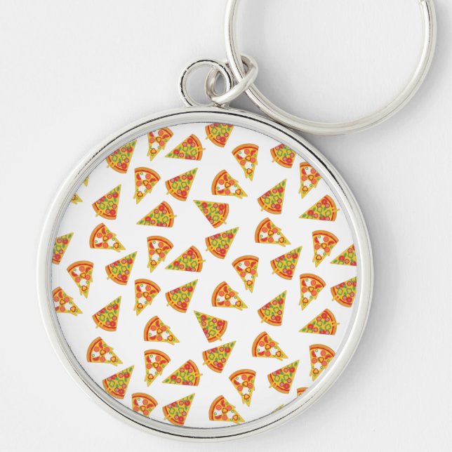 Love Pizza  Key Ring (Front)