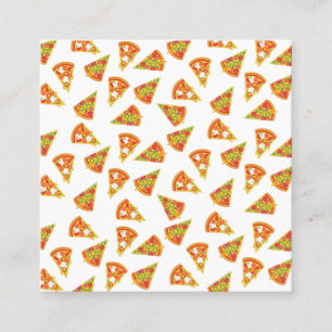 Love Pizza Square Business Card