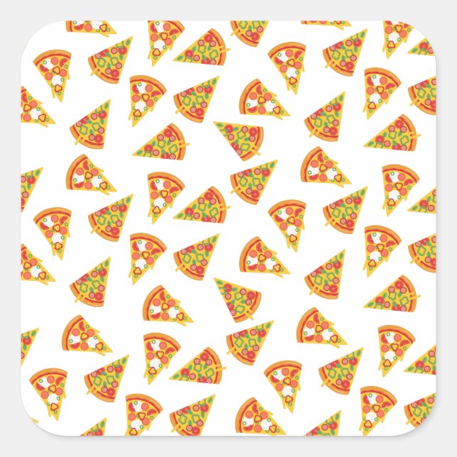 Love Pizza   Square Sticker (Front)