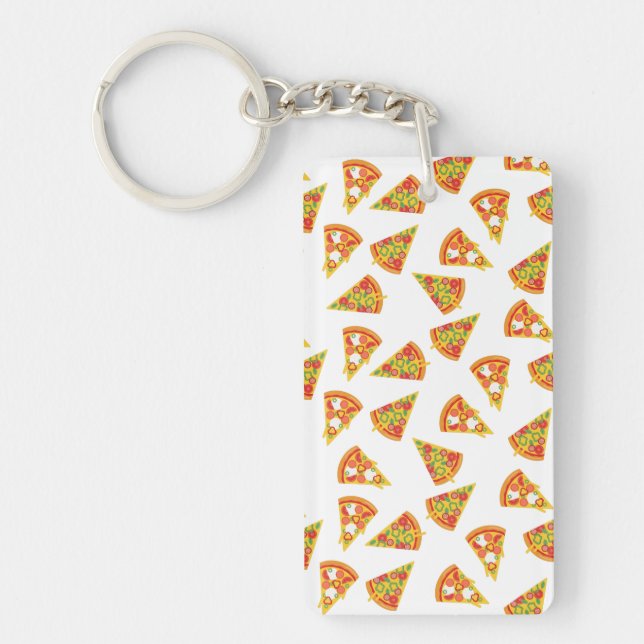 Love Pizza  Throw Pillow Key Ring (Front)