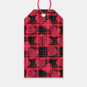 Love plaid gift tags