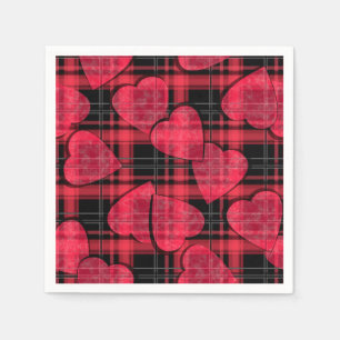 Love plaid napkin