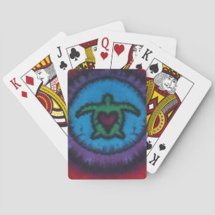 Love Playing Cards Turtle Heart Tie Dye