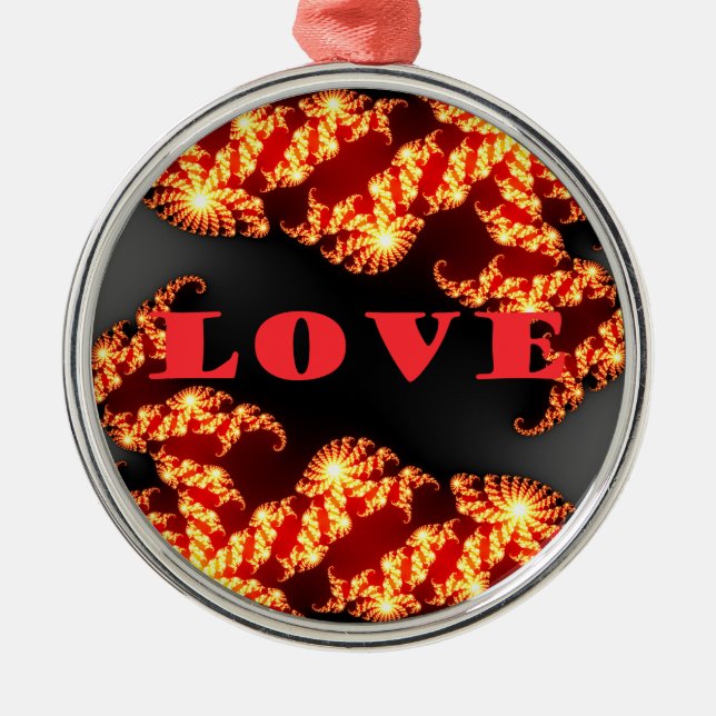 Love.png Metal Tree Decoration (Front)