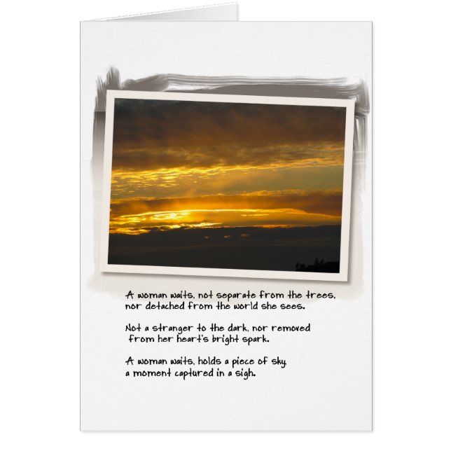 Love Poem and Birch Bay Sunset (Front)