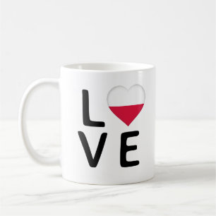 Love - Poland Flag Coffee Mug