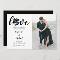 Love Police Law Enforcement Wedding Photo