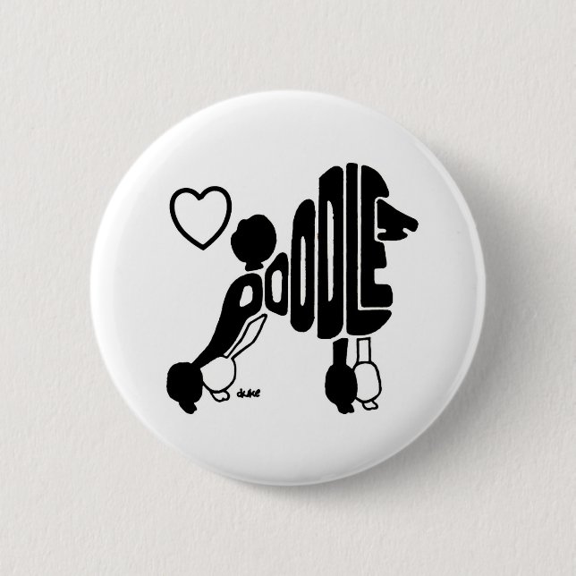 LOVE POODLES BUTTON (Front)