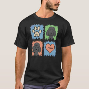 Love Poodles Dad Mum Lady Man Men Women Woman Girl T-Shirt