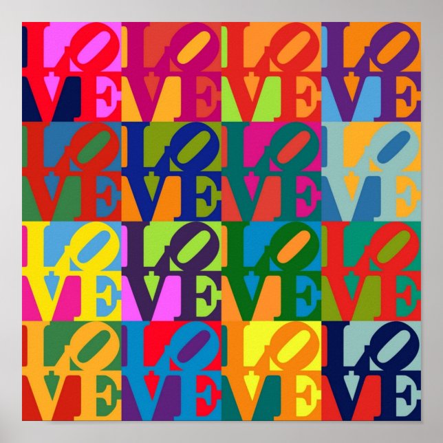 Love Pop Art Poster (Front)