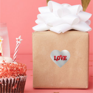 LOVE, popular text design, Heart Sticker