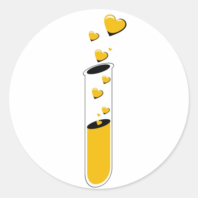 love potion classic round sticker (Front)