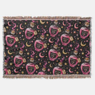 Love Potions Throw Blanket